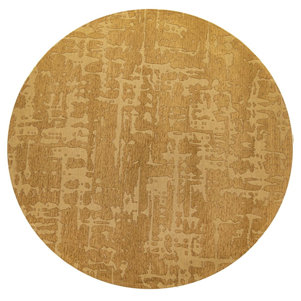 Louis De Poortere Structures Baobab 9201 Circle Rugs in Madagascar Gold